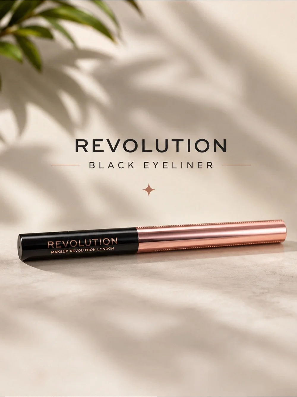Revolution Black Eyeliner with Rose Gold Cap